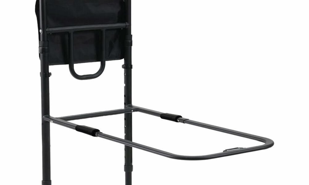 ASTM Approved Bed Rails for Elderly Adults Safety - 330lbs Weight Capacity, Height Adjustable Non-Slip Handle with Fixing Strap, Tool-Free Installation for Seniors/Pregnant/Disabled product image