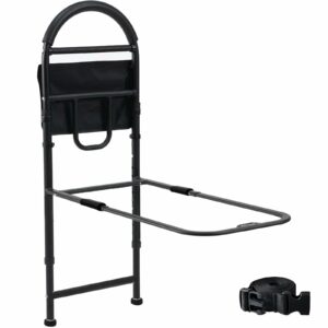 ASTM Approved Bed Rails for Elderly Adults Safety - 330lbs Weight Capacity, Height Adjustable Non-Slip Handle with Fixing Strap, Tool-Free Installation for Seniors/Pregnant/Disabled product image