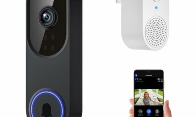 Orbitell 1080p Wireless Wi-Fi Video Doorbell Camera with Two Way Audio, Night Vision, Cloud Storage, Smart AI Motion Detection, Support 2.4GHz Wi-Fi only product image