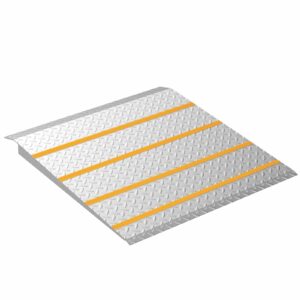 Door Threshold ramp, Door ramp for 2in to 8in Rise, Heavy Duty Front Door ramp for Elderly wheelchairs/Walkers/Scooters(33.5" L*31.7" W, Alloy Iron, 32LBs, Max 800LBs) Width 31.7IN product image