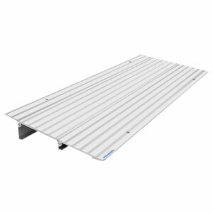 Ruedamann Door Threshold Ramp, 2" Rise Aluminum Threshold Ramps for Doorways, 800 lbs Load Capacity, Handicap Ramps for Home Steps for Wheelchair, Scooters, Power Chairs, Walkers, Bicycle, Tricycle Single-Sided Ramp 2" Rise product image