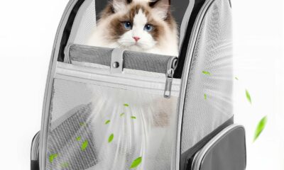 Cat Backpack Carrier, Pet Backpack Carrier Cats and Small Dogs, Collapsible Fully Ventilation Cat Backpack for Outdoors Hiking Camping Travel(up to 16.5lbs) product image