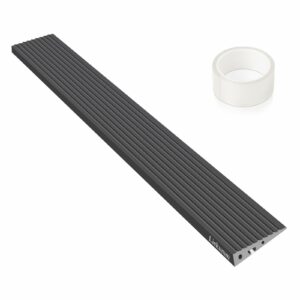 LIEKUMM 3/4" Rise PVC Threshold Ramp for Doorways, 1700 Lbs Capacity, Self-Adhesive Transition Ramp for Wheelchairs, Strollers, and Scooters, Cuttable, Black Black 0.8"Hx4"Wx36"L product image