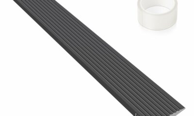 LIEKUMM 3/4" Rise PVC Threshold Ramp for Doorways, 1700 Lbs Capacity, Self-Adhesive Transition Ramp for Wheelchairs, Strollers, and Scooters, Cuttable, Black Black 0.8"Hx4"Wx36"L product image