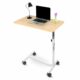 Mobiclinic®, Overbed Table with Wheels, Side Table, Modelo Meseta, Wheel Rolling Tray, Working, Reading, Eating Breakfast, Laptop Table, Hospital/Bedroom, Ajustable Table, Wood Tabletop, Portable product image
