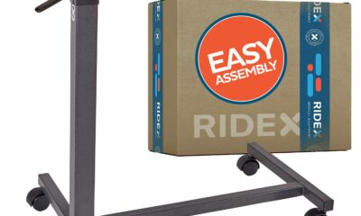 Adjustable Overbed Table - Non-Tilt Mobile Bedside Desk Tray with Swivel Caster Wheels - Serve Meals, Use Laptop/Computer, Writing - Great for Elderly, Hospital Patients, Home Care -Hospital Bed Table product image