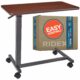 Adjustable Overbed Table - Non-Tilt Mobile Bedside Desk Tray with Swivel Caster Wheels - Serve Meals, Use Laptop/Computer, Writing - Great for Elderly, Hospital Patients, Home Care -Hospital Bed Table product image