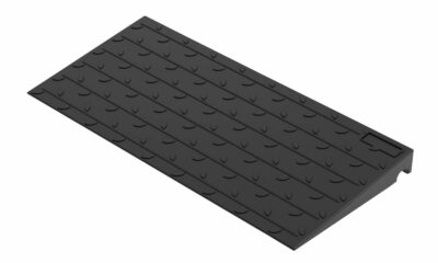 2.5" Rise Rubber Threshold Ramp for Wheelchairs and Scooters, 36 inch Long, 6000 lbs Load Capacity, Non-Slip, Heavy Duty Doorway Ramp for Indoor/Outdoor Use (2.5" Rise - 1 Pack) product image