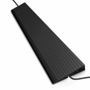 Everlasting 1" Rise Threshold Ramps for Doorways, 2200 Lbs Load Capacity, 35.5" Wide Natural Rubber Power Wheelchair Ramp is Adjustable and Cuttable for Doorways, Curb, Sweeper, Bathroom product image