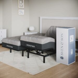 Sven & Son Essential Split King Adjustable Base + 10" Firm Mattress