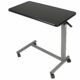 Vaunn Medical Adjustable Overbed Bedside Table with Wheels (Hospital and Home Use) Black product image