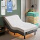 SF Adjustable Bed Frame with Mattress Included Massage - Twin XL Adjustable Bed + Firm Mattress - Cooling Gel Memory Foam Mattres, USB, UnderBed Light Zero Gravity Electric Base product image