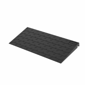 Rubber Wheel Chair Threshold Ramp - Heavy Duty Non-Slip Mobility Ramp for Doorways & Steps, 1"/1.5"/2"/2.5"/3"/3.5"/4" Rise Options (Height - 2 inch) product image