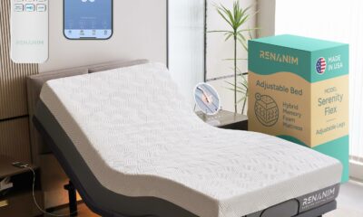 SF Twin XL Electric Adjustable Bed Frame with 14" Hybrid Memory Foam Mattress - Adjustable Mattress Base with Electric Massage, USB, UnderBed Light & Wireless Remote Twin XL Adjustable Bed with 14" Hybrid Mattress product image