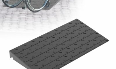 3" Rise Rubber Threshold Ramp for Doorways, 36" Wide Wheelchair Ramp 5500 Lbs Capacity, Entry Curb Ramp with Non-Slip Surface, for Wheelchairs, Scooter, Power Chairs, Driveways product image