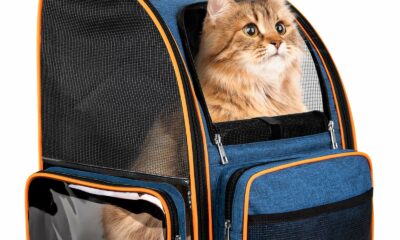Discala Cat Backpack Carrier for Medium Small Dog Cat up to 20lbs, Pet Carrier Backpack, Ventilated Mesh Soft Sided Dog Backpack Carrier for Travel, Hiking, Outdoor Use - Blue product image