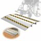 Sliding Door Threshold ramp 31.5" W*24.8" L, Metal Bridge Doorway Threshold ramp to go Over The Threshold for wheelchairs/Scooters/Walkers(for Threshold Height < 1.6" & Width ＜5.6") 31.5IN L product image