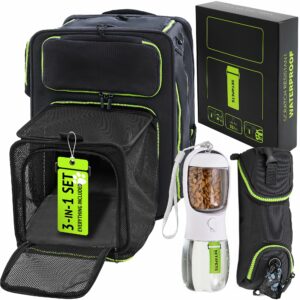 Set4Pets 3-in-1 Expandable Pet Backpack Carrier 25 lbs