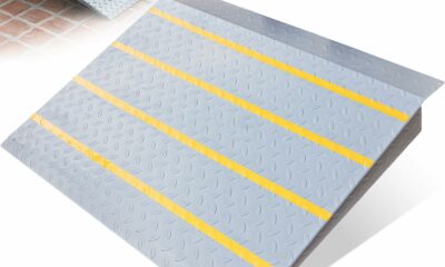 VNN Door Threshold Ramp, Threshold Ramps for Doorways, Ideal Entry Handicap Ramp for Elderly Wheelchairs, Carts, Scooters and Walkers, 27.6" L * 37.4" W Door Ramp (Alloy Iron, 800LBS) 1PC (27.6" L x 37.4" W) product image