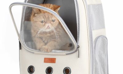 Lollimeow Pet Carrier Backpack, Bubble Backpack Carrier, Cats and Puppies,Airline-Approved, Designed for Travel, Hiking, Walking & Outdoor Use (Beige) product image