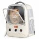 Lollimeow Pet Carrier Backpack, Bubble Backpack Carrier, Cats and Puppies,Airline-Approved, Designed for Travel, Hiking, Walking & Outdoor Use (Beige) product image