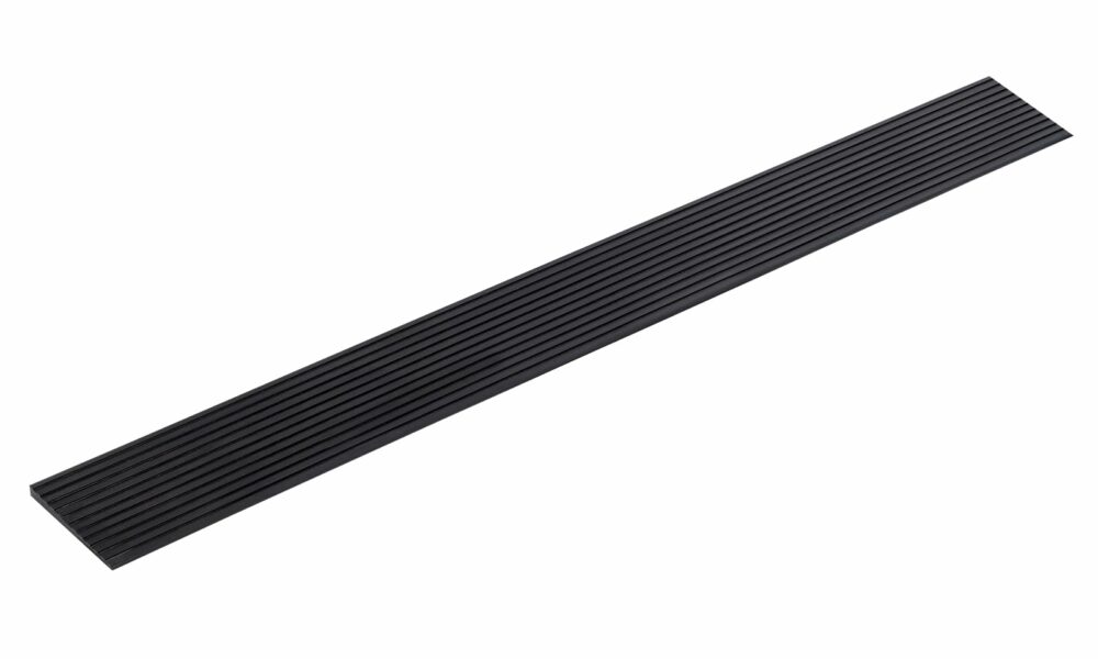 Threshold Ramp 0.3" Rise, 35.4" Wide Non-Slip Rubber Door Entry Ramp Doorways Driveways Bathroom Raised Landings for Wheelchairs, Scooters, Walkers and Power Chairs product image