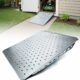Heavy-Duty Shed Ramp for Riding Mower, Ramps for Sheds Garage Threshold Doorway Lawn Mowers Tractor Snow Blower Wheelchairs Garden Cart, 1500LBs Loading Anti-Slip Punch Plate Ramp - 1 PC product image