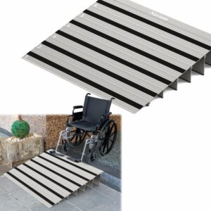 Nuvium 6-Inch Threshold Ramp 800LBS Aluminum Wheelchair Ramp