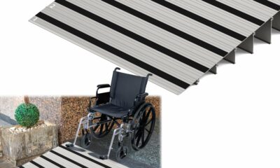 6" Rise Door Threshold Ramp with Updated Fixable Screws, Stable Portable Wheelchair Ramp for Home Steps, Aluminum Door Entry Ramps for Scooters, Power Chairs, Walkers, 800LBS Load Capacity product image