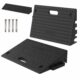 5.0" Rise Rubber Threshold ramp for Doorway/Cars, Step/Stair Rubber ramp with with Non-Slip Surface for wheelchairs/Curb/shed, 2200Pounds Load Capacity. 5.0INCH product image