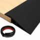 Floor Transition Strip PVC Door Threshold Ramp Doorway Edge Trim Flooring Edging Trim for Laminate Doorway Carpet Tile Floor Edge Threshold from 1/2"" to 3/5"" (Black, 6.6Ft) 6.6Ft Black product image