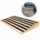 6" Rise Wooden Threshold Ramp for Home Steps, Door Ramp for Wheelchair/Walker/Cart/Scooter, Multipurpose Door Ramp with Non-Slip Stripes(35.4" W*6.0" H, Solid Wood, 800LBs Capacity) 6IN*2 product image