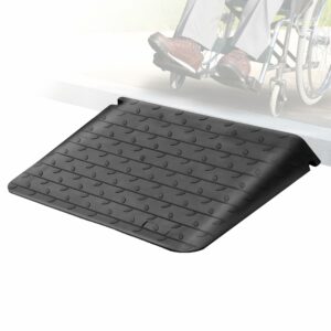 4" High Wheelchair Ramp Rubber Threshold Ramps for Wheelchairs for Home, 5500 lbs Weight Capacity, Non-Slip Surface for Wheelchair,Strollers,Scooters Home Doorways Use 4"High-1 Pack product image
