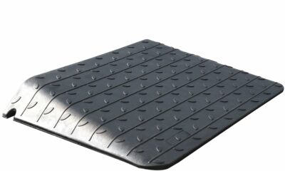 OrangeStar Rubber Threshold Ramp for Doorways, 3.5" Rise Non-Slip Wheelchair Ramp, 33000lbs Load Capacity, Rubber Curb Ramp for Wheelchair, Scooter product image