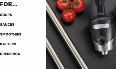 Waring Commercial Big Stix Heavy Duty Stick Immersion Hand Held Blender, 14" Removable Shaft, 1 HP, 750 Watt, Variable Speed Motor, Professional Restaurant Grade, 15 Gal Capacity, 120V, 5-15P WSB55, Black/Silver WSB55 14" Shaft | 15 Gallon Capacity product image