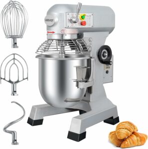 LEEVOT Commercial Mixer 15-Qt 600W 3-Speed
