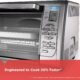 Black+Decker Countertop Convection Toaster Oven, 8 One-touch Cooking Functions, Stainless Steel Dual Rack Positions product image