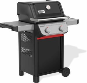 Weber Spirit E-210 Liquid Propane Gas Grill for Outdoor Cooking and BBQ, 2 Burners, Black 2-Burner E-210 Liquid Propane
