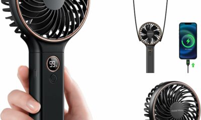 SWEETFULL Portable Fan 5000mAh 6-Speed with Digital Display product image