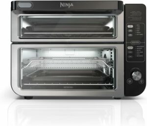 Ninja DCT401 12-in-1 Double Oven with FlexDoor Convection Oven (Renewed)