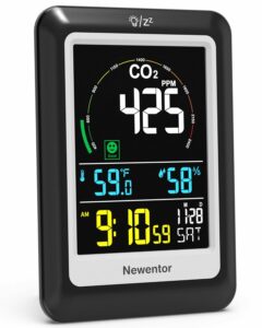 Newentor CO2 Monitor with Temperature and Humidity Sensor