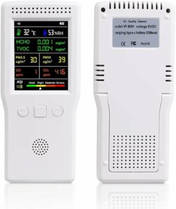 3FP 9-in-1 Air Quality Monitor PM2.5 CO2 TVOC