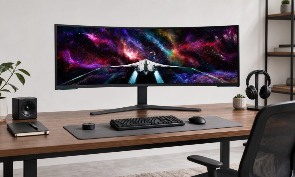 Samsung Odyssey Neo G9 G95NC 57-Inch Dual 4K Gaming Monitor Review for 2026 featured image